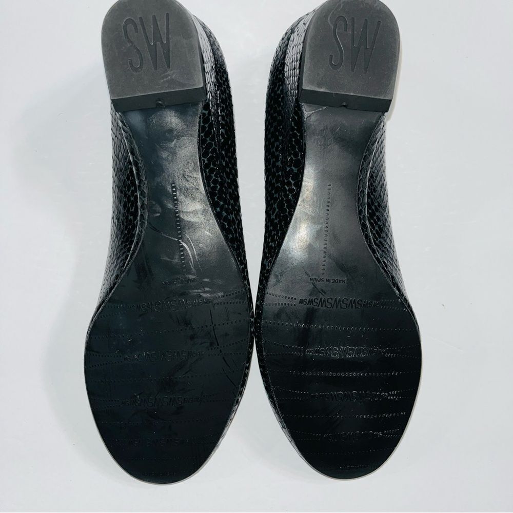 Stuart Weitzman / Snake Embossed Patent Leather P… - image 6